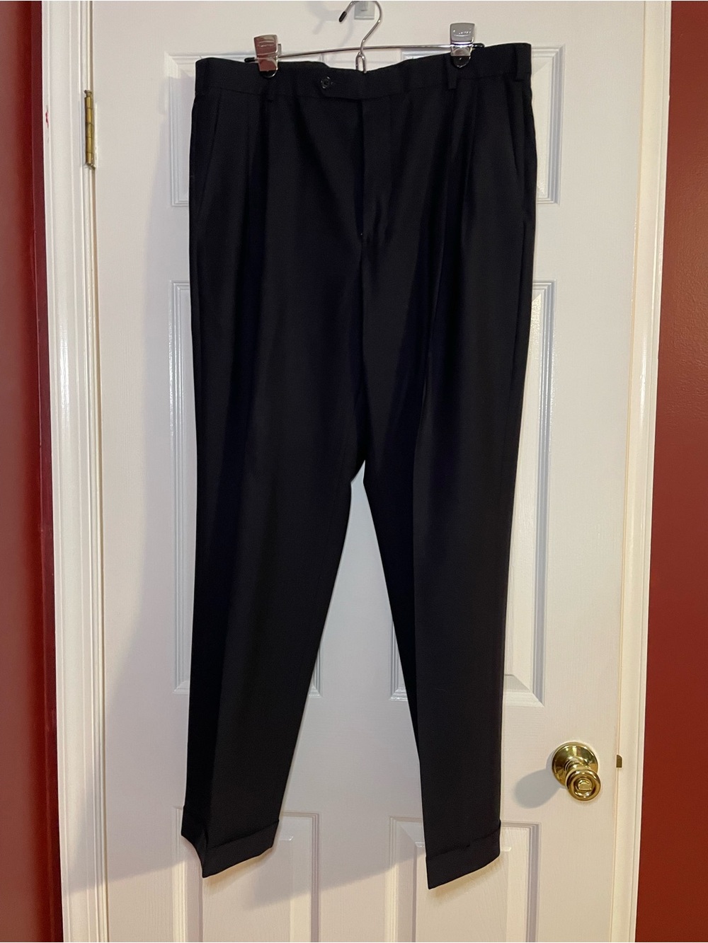 Men’s Brooks Brothers Black Pleated Dress Pants